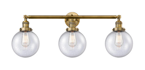 Beacon - 3 Light - 32 inch - Brushed Brass - Bath Vanity Light (3442|205-BB-G204-8)