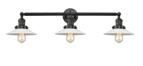 Halophane - 3 Light - 33 inch - Matte Black - Bath Vanity Light (3442|205-BK-G1-LED)