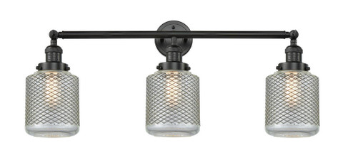Stanton - 3 Light - 32 inch - Matte Black - Bath Vanity Light (3442|205-BK-G262)