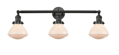 Olean - 3 Light - 31 inch - Matte Black - Bath Vanity Light (3442|205-BK-G321-LED)