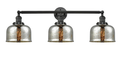 Bell - 3 Light - 32 inch - Matte Black - Bath Vanity Light (3442|205-BK-G78-LED)