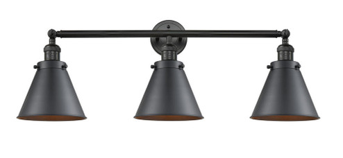 Appalachian - 3 Light - 32 inch - Matte Black - Bath Vanity Light (3442|205-BK-M13-BK-LED)