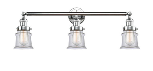 Canton - 3 Light - 30 inch - Polished Chrome - Bath Vanity Light (3442|205-PC-G182S)