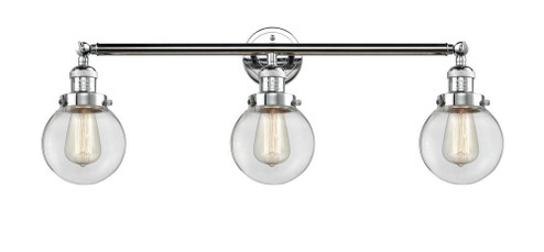 Beacon - 3 Light - 30 inch - Polished Chrome - Bath Vanity Light (3442|205-PC-G202-6)