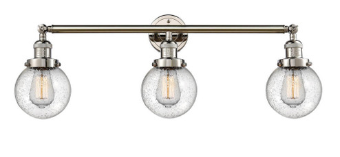 Beacon - 3 Light - 30 inch - Polished Nickel - Bath Vanity Light (3442|205-PN-G204-6-LED)