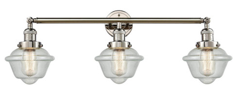 Oxford - 3 Light - 34 inch - Polished Nickel - Bath Vanity Light (3442|205-PN-G534-LED)
