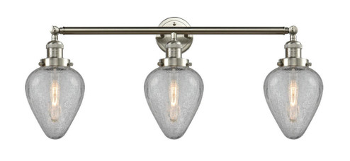 Geneseo - 3 Light - 32 inch - Brushed Satin Nickel - Bath Vanity Light (3442|205-SN-G165-LED)