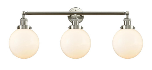 Beacon - 3 Light - 32 inch - Brushed Satin Nickel - Bath Vanity Light (3442|205-SN-G201-8)