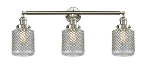 Stanton - 3 Light - 32 inch - Brushed Satin Nickel - Bath Vanity Light (3442|205-SN-G262-LED)