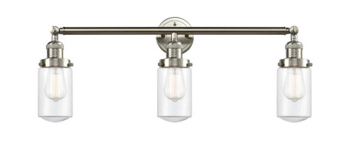 Dover - 3 Light - 31 inch - Brushed Satin Nickel - Bath Vanity Light (3442|205-SN-G312-LED)