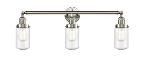 Dover - 3 Light - 31 inch - Brushed Satin Nickel - Bath Vanity Light (3442|205-SN-G314-LED)