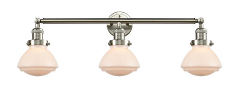Olean - 3 Light - 31 inch - Brushed Satin Nickel - Bath Vanity Light (3442|205-SN-G321-LED)