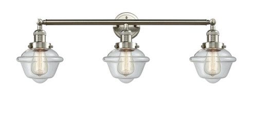 Oxford - 3 Light - 34 inch - Brushed Satin Nickel - Bath Vanity Light (3442|205-SN-G532)