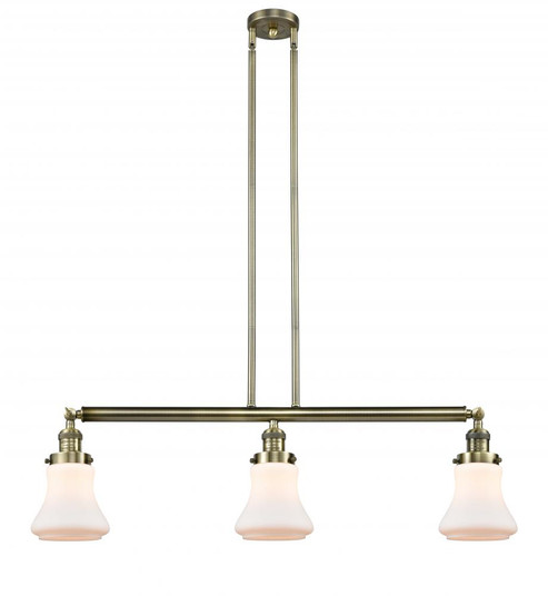 Bellmont - 3 Light - 39 inch - Antique Brass - Stem Hung - Island Light (3442|213-AB-G191-LED)