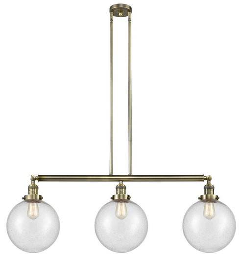 Beacon - 3 Light - 42 inch - Antique Brass - Stem Hung - Adjustable Island Light (3442|213-AB-G204-10)