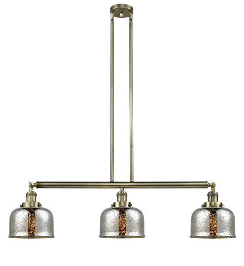 Bell - 3 Light - 41 inch - Antique Brass - Stem Hung - Adjustable Island Light (3442|213-AB-G78-LED)
