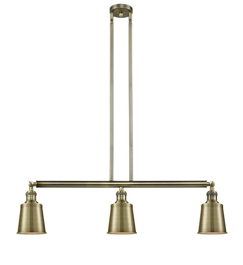 Addison - 3 Light - 38 inch - Antique Brass - Stem Hung - Adjustable Island Light (3442|213-AB-M9-AB)