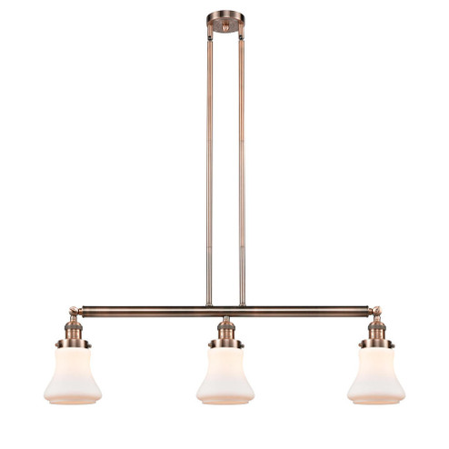 Bellmont - 3 Light - 39 inch - Antique Copper - Stem Hung - Adjustable Island Light (3442|213-AC-G191)