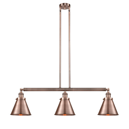 Appalachian - 3 Light - 40 inch - Antique Copper - Stem Hung - Adjustable Island Light (3442|213-AC-M13-AC)