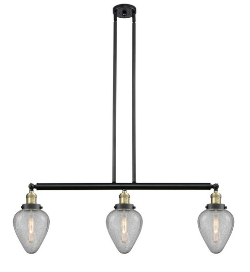 Geneseo - 3 Light - 38 inch - Black Antique Brass - Stem Hung - Adjustable Island Light (3442|213-BAB-G165-LED)