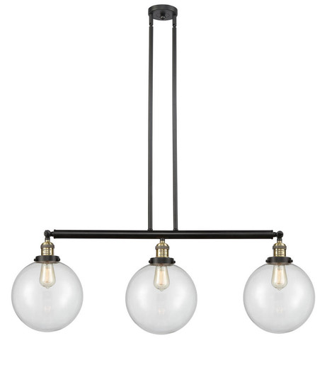 Beacon - 3 Light - 42 inch - Black Antique Brass - Stem Hung - Adjustable Island Light (3442|213-BAB-G202-10)
