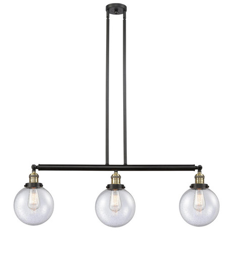 Beacon - 3 Light - 41 inch - Black Antique Brass - Stem Hung - Adjustable Island Light (3442|213-BAB-G204-8)