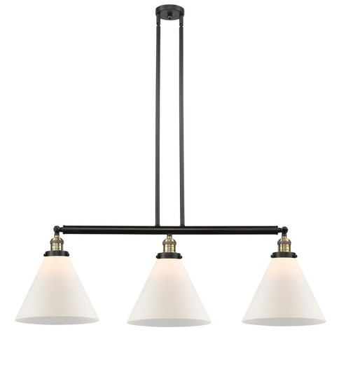 Cone - 3 Light - 44 inch - Black Antique Brass - Stem Hung - Adjustable Island Light (3442|213-BAB-G41-L)