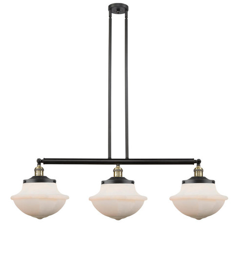 Oxford - 3 Light - 42 inch - Black Antique Brass - Stem Hung - Adjustable Island Light (3442|213-BAB-G541-LED)