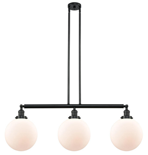 Beacon - 3 Light - 42 inch - Matte Black - Stem Hung - Adjustable Island Light (3442|213-BK-G201-10)
