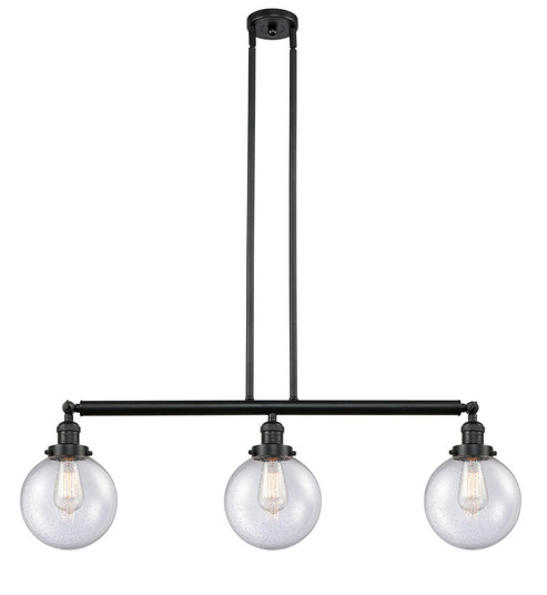 Beacon - 3 Light - 41 inch - Matte Black - Stem Hung - Adjustable Island Light (3442|213-BK-G204-8)