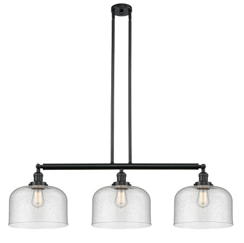 Bell - 3 Light - 42 inch - Matte Black - Stem Hung - Adjustable Island Light (3442|213-BK-G74-L)