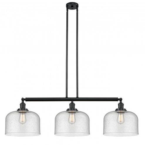 Bell - 3 Light - 42 inch - Matte Black - Stem Hung - Adjustable Island Light (3442|213-BK-G74-L-LED)