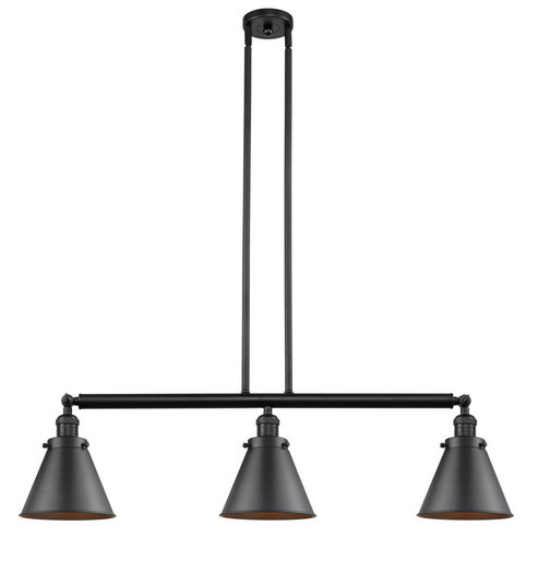 Appalachian - 3 Light - 40 inch - Matte Black - Stem Hung - Adjustable Island Light (3442|213-BK-M13-BK)