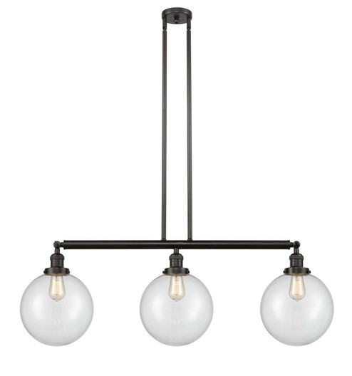 Beacon - 3 Light - 42 inch - Oil Rubbed Bronze - Stem Hung - Adjustable Island Light (3442|213-OB-G202-10-LED)