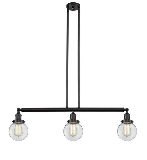 Beacon - 3 Light - 39 inch - Oil Rubbed Bronze - Stem Hung - Adjustable Island Light (3442|213-OB-G202-6)