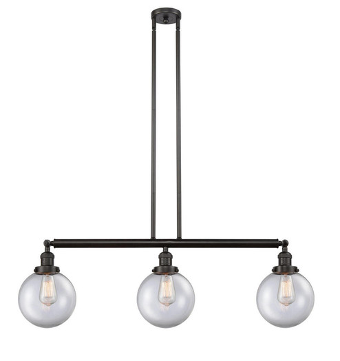 Beacon - 3 Light - 41 inch - Oil Rubbed Bronze - Stem Hung - Adjustable Island Light (3442|213-OB-G202-8)