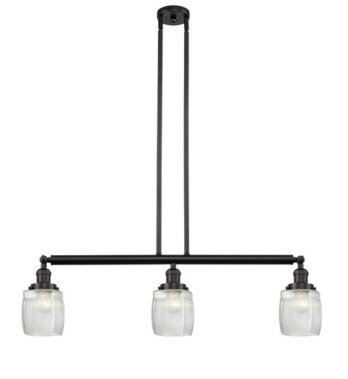 Colton - 3 Light - 38 inch - Oil Rubbed Bronze - Stem Hung - Adjustable Island Light (3442|213-OB-G302)