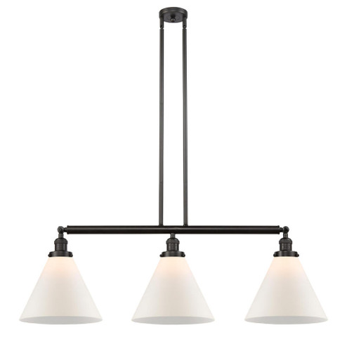 Cone - 3 Light - 44 inch - Oil Rubbed Bronze - Stem Hung - Adjustable Island Light (3442|213-OB-G41-L)