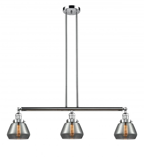 Fulton - 3 Light - 39 inch - Polished Chrome - Stem Hung - Island Light (3442|213-PC-G173-LED)