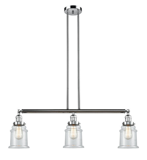 Canton - 3 Light - 39 inch - Polished Chrome - Stem Hung - Adjustable Island Light (3442|213-PC-G182-LED)