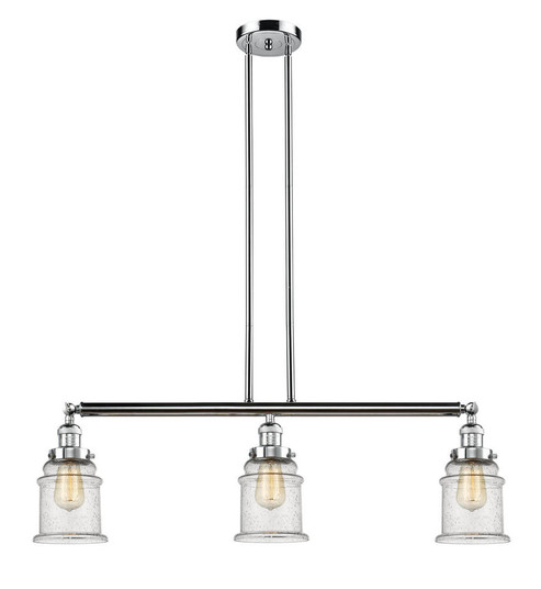 Canton - 3 Light - 39 inch - Polished Chrome - Stem Hung - Adjustable Island Light (3442|213-PC-G184-LED)
