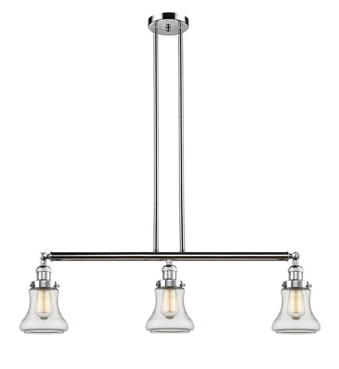 Bellmont - 3 Light - 39 inch - Polished Chrome - Stem Hung - Adjustable Island Light (3442|213-PC-G192-LED)