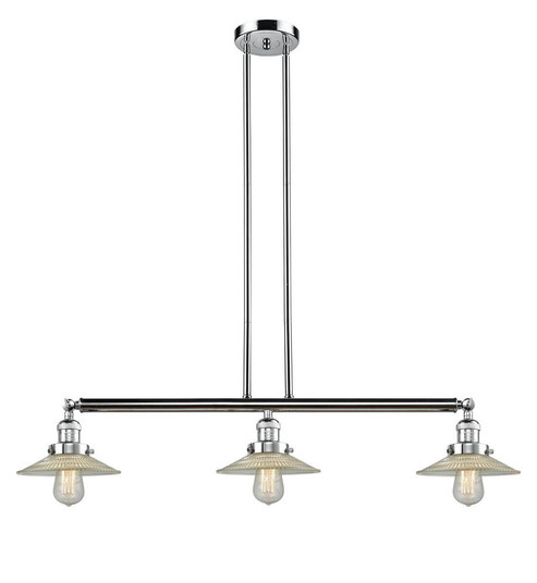 Halophane - 3 Light - 41 inch - Polished Chrome - Stem Hung - Adjustable Island Light (3442|213-PC-G2)