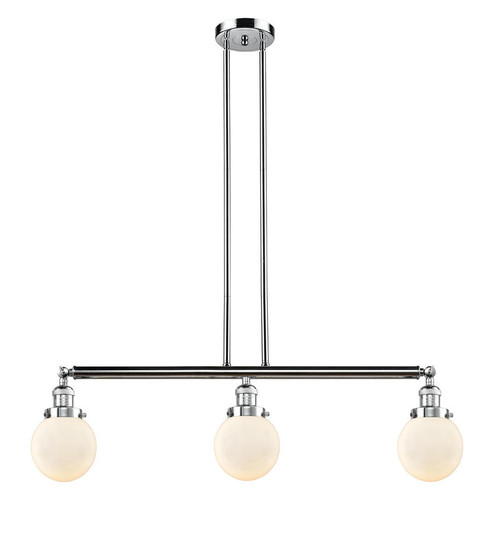 Beacon - 3 Light - 39 inch - Polished Chrome - Stem Hung - Adjustable Island Light (3442|213-PC-G201-6)