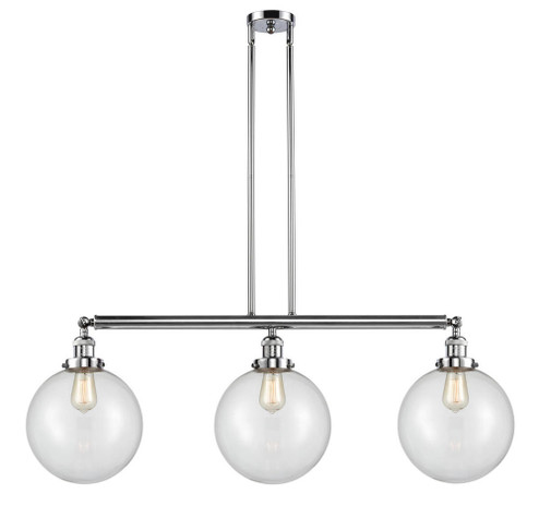 Beacon - 3 Light - 42 inch - Polished Chrome - Stem Hung - Adjustable Island Light (3442|213-PC-G202-10)