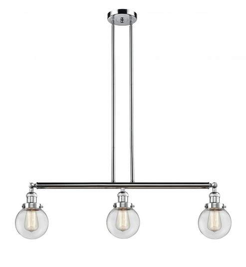 Beacon - 3 Light - 39 inch - Polished Chrome - Stem Hung - Island Light (3442|213-PC-G202-6)