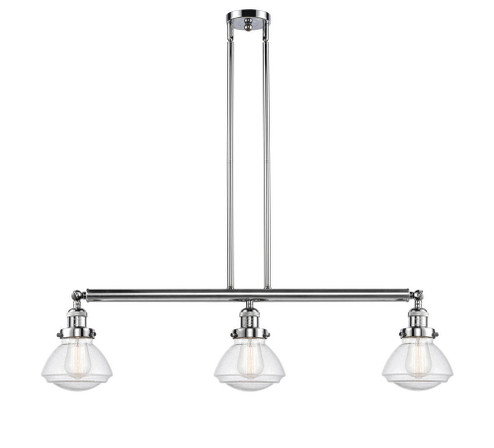 Olean - 3 Light - 39 inch - Polished Chrome - Stem Hung - Adjustable Island Light (3442|213-PC-G324)