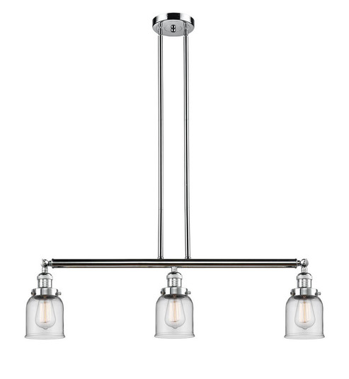 Bell - 3 Light - 38 inch - Polished Chrome - Stem Hung - Adjustable Island Light (3442|213-PC-G52)