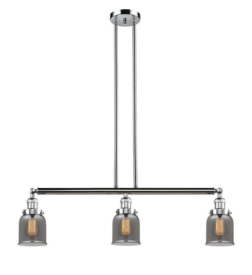 Bell - 3 Light - 38 inch - Polished Chrome - Stem Hung - Adjustable Island Light (3442|213-PC-G53)