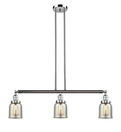 Bell - 3 Light - 38 inch - Polished Chrome - Stem Hung - Adjustable Island Light (3442|213-PC-G58-LED)